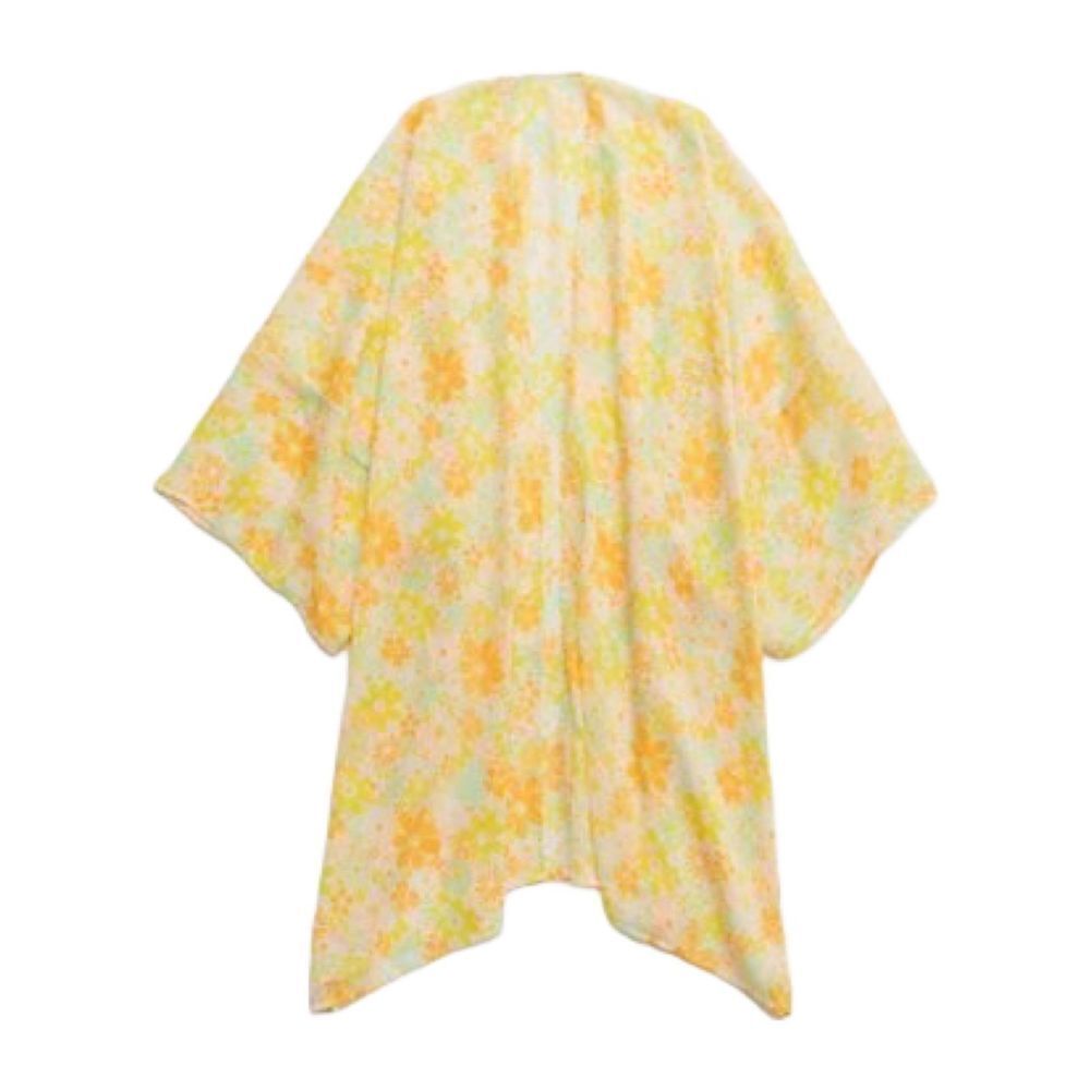 Aerie Sheer Neon Chiffon Cape